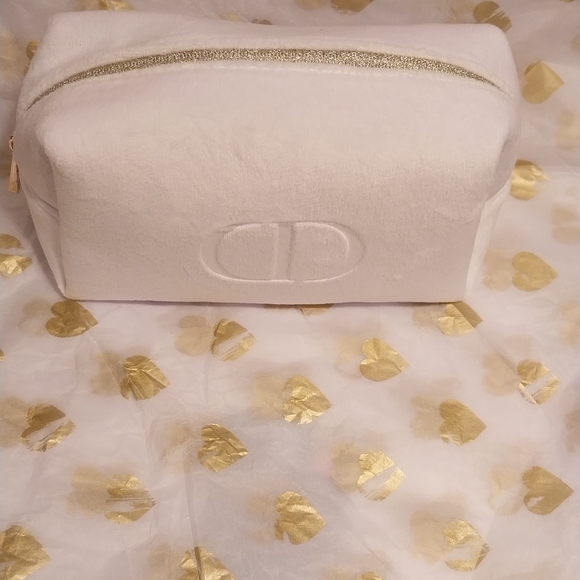 Dior limited edition Velvet cosmetic/ cross body Bag with free Dior lipstick - Picture 1 of 16